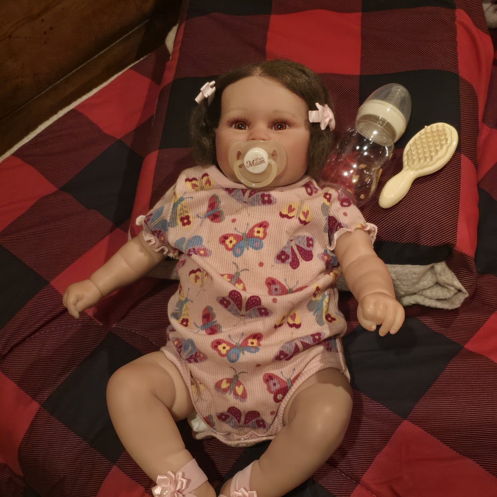 Reborn Doll with Pink Butterfly Outfit
